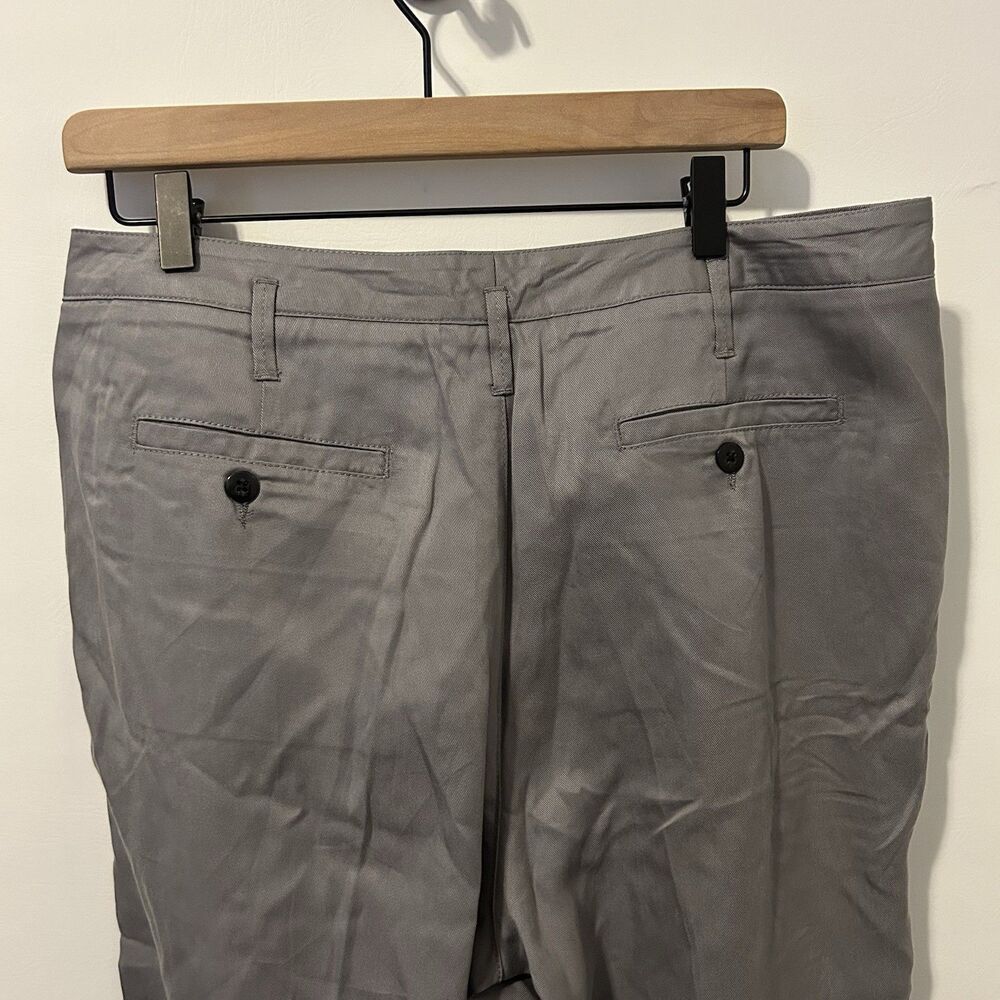 Sundance Women's Gray Tencel Pleated High Rise Straight Pants Size 12 Office - Picture 7 of 11